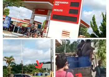 SPBU Bodok  Nekat Langgar Aturan Melayani Pembelian BBM Menggunakan Jerigen Dan Drum