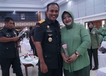 DANREM 121/ABW BRIGJEN TNI PURNOMOSIDI, S.I.P., M.A.P., M.HAN., HADIRI ACARA SYUKURAN HUT PERSIT KE-79 TAHUN 2025