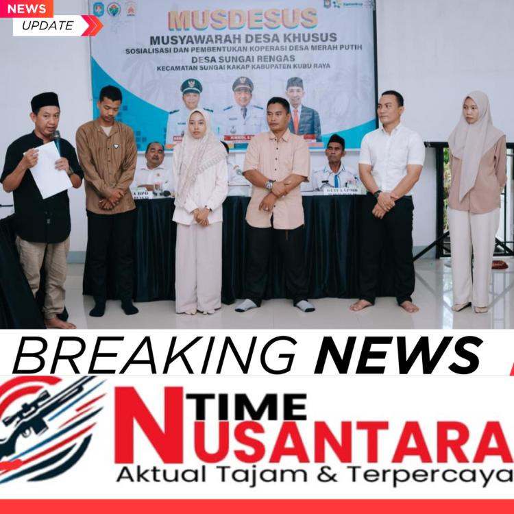 Musdesus Desa Sungai Rengas Menetapkan Syafarahman Sebagai Ketua Koperasi Desa Merah Putih Desa Sungai Rengas