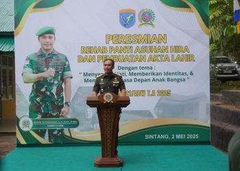 WUJUD NYATA KEPEDULIAN TNI ANAK-ANAK YANG MENJADI HARAPAN MASA DEPAN BANGSA, DANREM 121/ABW BRIGJEN TNI PURNOMOSIDI, S.I.P., M.A.P., M.HAN., RESMIKAN REHAB PANTI ASUHAN SERTA LAYANAN GRATIS BAGI ANAK-ANAK YANG BELUM MEMPUNYAI AKTA LAHIR