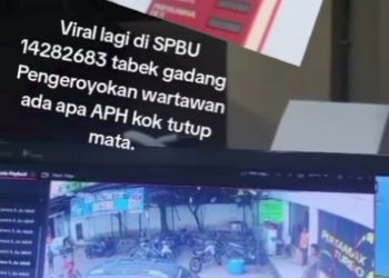 Enam Wartawan Diintimidasi dan Dipukuli di Pom Bensin Tabe Gadang Pekanbaru Riau.  ‎