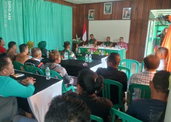 Dandim 1206/Psb Letkol Arm Andreas Prabowo Putro S.I.Pem.M.I.P.M.Han.Kunjungan kerja Ke Koramil Jajaran,