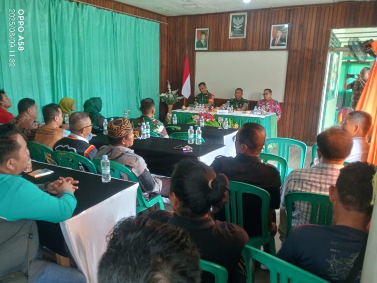 Dandim 1206/Psb Letkol Arm Andreas Prabowo Putro S.I.Pem.M.I.P.M.Han.Kunjungan kerja Ke Koramil Jajaran,