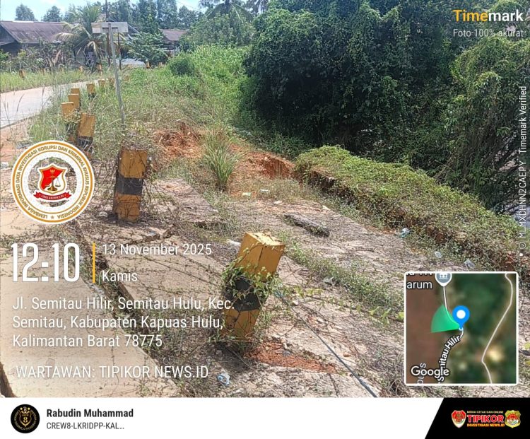 Baru Sehumur jagung”jembatan Marsedan menelan anggaran Rp 19 Miliar,Dugaan gagal Konstruksi,