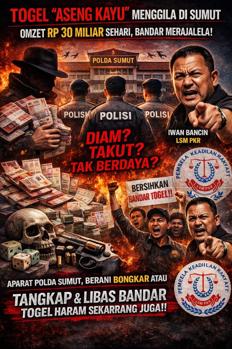 Puluhan Miliar Uang Haram Berputar Tiap Hari, Judi Togel Menggila di Sumut: Siapa Lindungi Bandar?