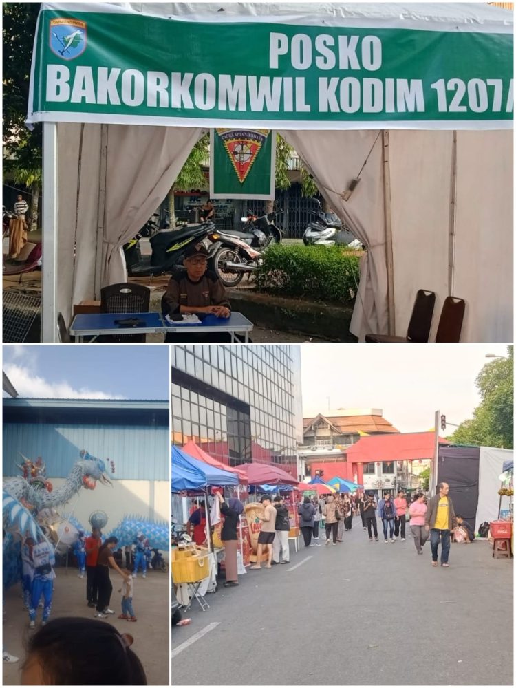 *Pengamanan Cap Go Meh 2026 di Pontianak: Kolaborasi BAKORKOMWEL KIDIM 1207 dan Aparat Keamanan*