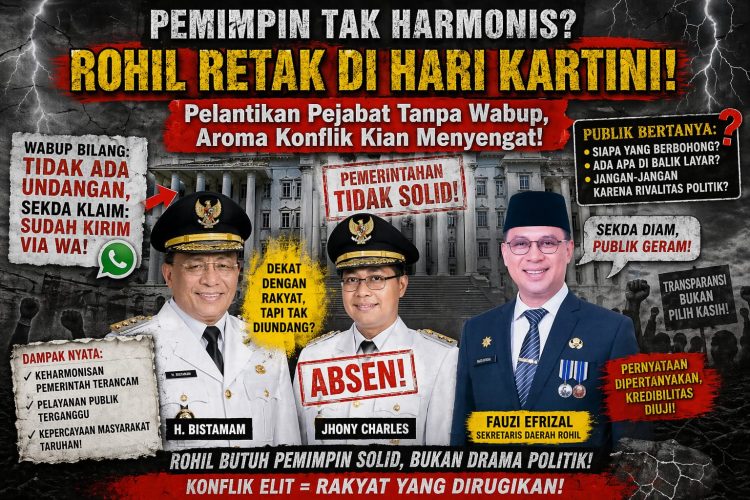 Pelantikan Pejabat Rohil Tanpa Wabup Picu Tanda Tanya, Publik Tekankan Pentingnya Keterbukaan dan Soliditas Pemerintah