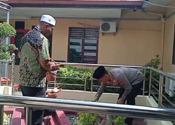 Di Depan Ruang Kerja Kapolres, AKBP Mirzal Maulana Hormati Jasa Pemilik Tanah Polres Lewat Ziarah Penuh Makna
